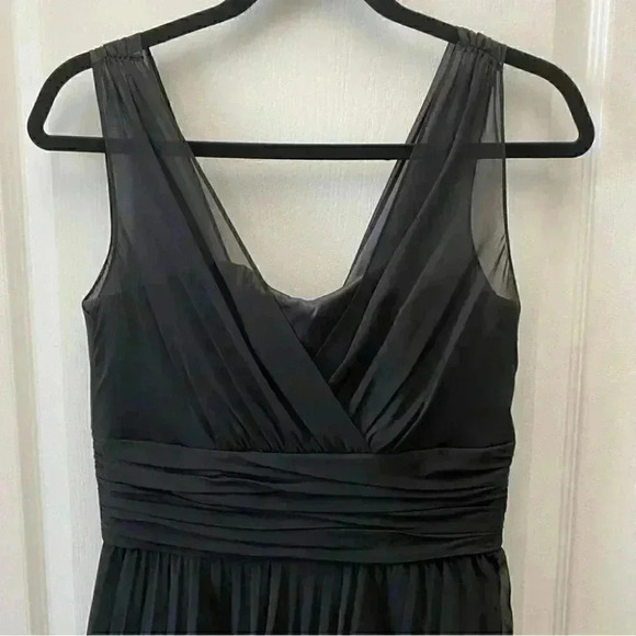 Selina Studio Little Black Dress Sheer Pleated Flowy Sleeveless LBD Size 4 NWT - Picture 6 of 16